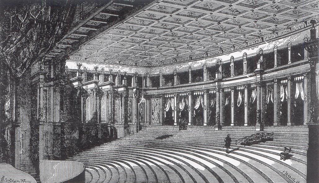 Wagner’s Festspielhaus (Festival House) theater in Bayreuth, Germany (1876)