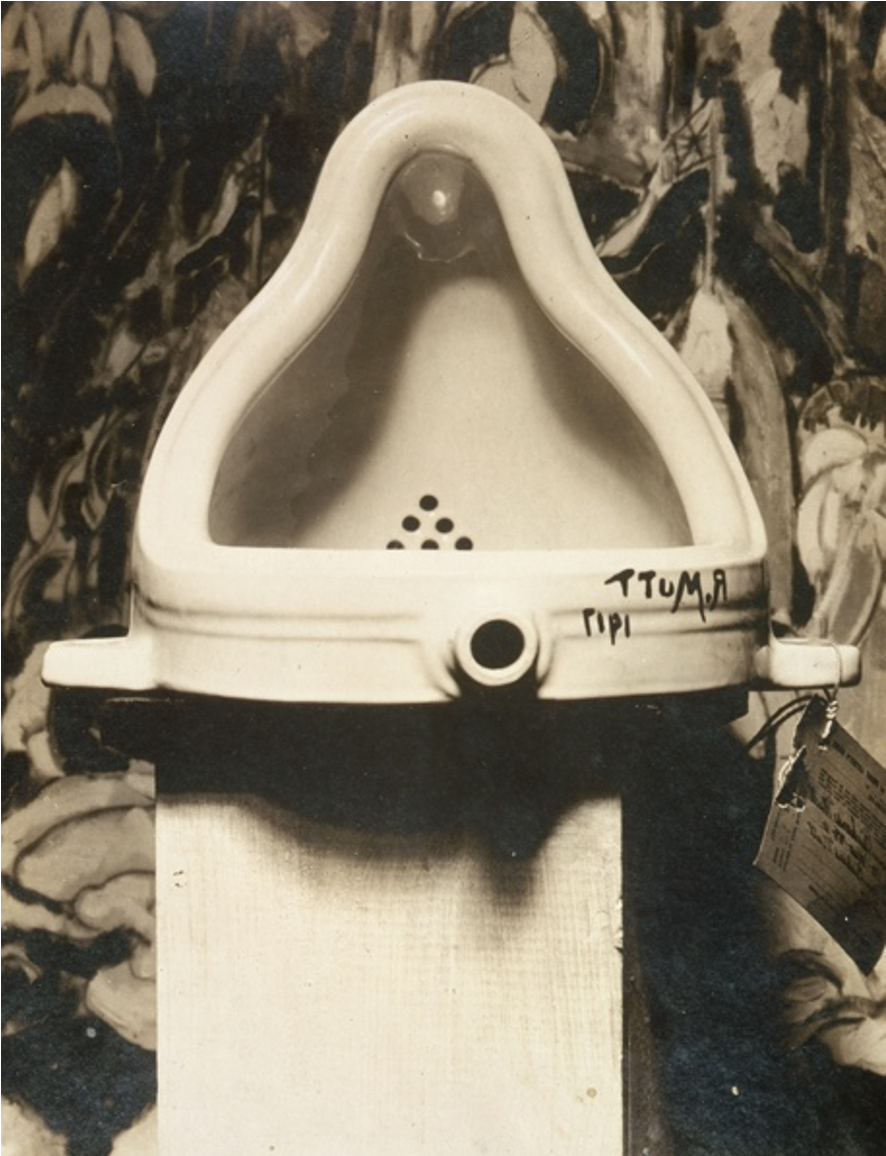 Marcel Duchamp - Fountain (1917), photograph by Alfred Stieglitz 
