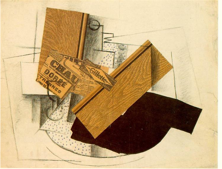 Georges Braque - Still Life on a Table with 'Gillette' (1914)