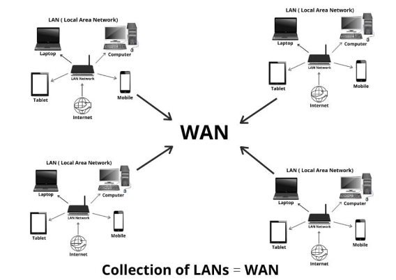 Collection of LANs = WAN