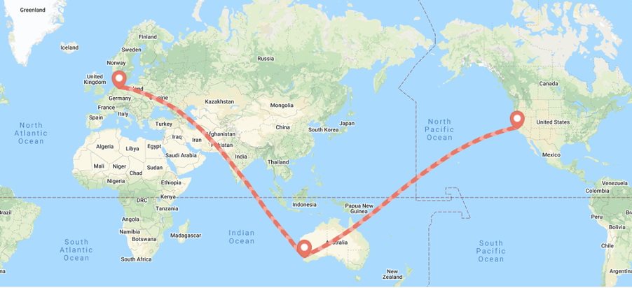 Online music collaboration Hamburg (Germany), Perth (Australia), Stanford (USA)