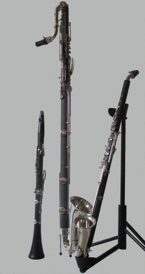 Bohlen-Pierce clarinets in three sizes